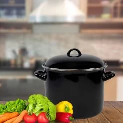 Orange85 Soeppan - Stamppot Pan - Inductie - Zwart - 8 Liter - Staal - Alle Warmtebronnen 8 Orange85 Soeppan - Stamppot Pan - Inductie - Zwart - 8 Liter - Staal - Alle Warmtebronnen -Keukenbenodigdheden Winkel 1200x1200 462