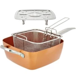 Nuovva Koperen Frituurpan, Met Diepe Zijkanten & Deksel 16 Nuovva Koperen Frituurpan, Met Diepe Zijkanten & Deksel -Keukenbenodigdheden Winkel 1200x1200 553