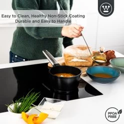 Westinghouse Performance Series - Steelpan Inductie 18cm - Zwart - Geschikt Voor Alle Warmtebronnen Inclusief Inductie En Ovenbestendig - Sauspan -Keukenbenodigdheden Winkel 1200x1200 574