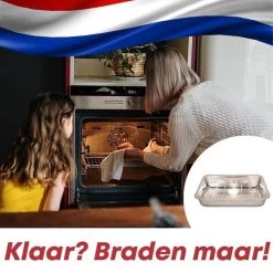YUGN Braadslede Ovenschaal Braadslee Oven - Braadslede Met Rooster Voor Ovengerechten - Roestvrijstaal En 36x27x7CM - Cadeau Tip -Keukenbenodigdheden Winkel 1200x1200 632