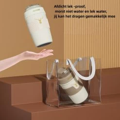 Floraweg Cup - Drinkbeker To GO- Lekvrij Dubbelwandig ,RVS 316, Thermosbeker Koffiebeker- Koffie En Thee - 400ml Waarschuw En Koud Drankje- Grijs -Keukenbenodigdheden Winkel 1200x1200 663