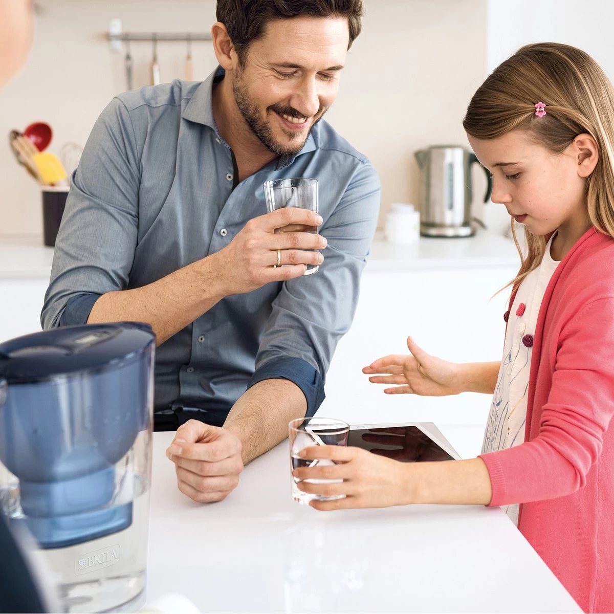 BRITA - Waterfilterkan Marella Cool - Blauw - 2,4L 7 BRITA - Waterfilterkan Marella Cool - Blauw - 2,4L - Image 5