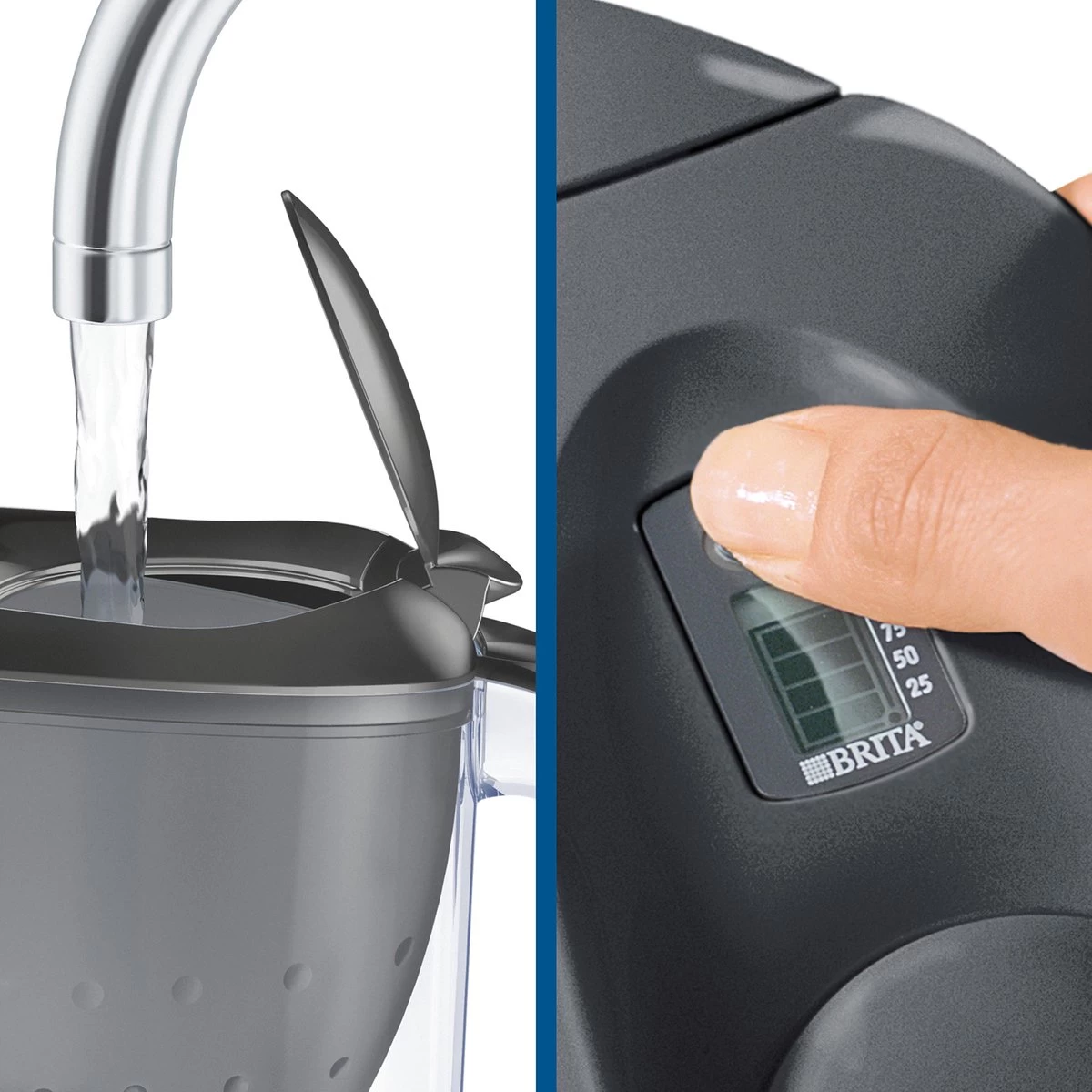 BRITA - Waterfilterkan Marella Cool - Grafiet - 2,4L + 6 MAXTRA+ Waterfilterpatronen 5 BRITA - Waterfilterkan Marella Cool - Grafiet - 2,4L + 6 MAXTRA+ Waterfilterpatronen - Image 3