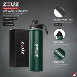 ZEUZ® Premium RVS Thermosfles & Drinkfles – Waterfles Met Rietje - BPA Vrij – 700 Ml - Mat Groen 7 ZEUZ® Premium RVS Thermosfles & Drinkfles – Waterfles Met Rietje - BPA Vrij – 700 Ml - Mat Groen -Keukenbenodigdheden Winkel 1200x1200 788
