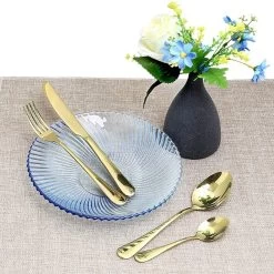 Bestekset 24-delig Goudkleurig - Bestek Voor 6 Personen - Tafelbestek Inclusief Bestekcassette -Keukenbenodigdheden Winkel 1200x1200 845