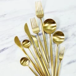 Timmers Trading Bestekset 6 Persoons - Gouden Bestek - Bestekset Goud 24 Delig - Vaatwasserbestendig -Keukenbenodigdheden Winkel 1200x1200 854