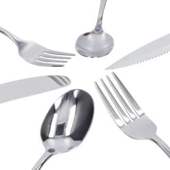 Deleca 8 Persoons Bestekset (48-delig) - Lepels, Messen, Vorken & Steakmessen - Vaatwasserbestendig - Zilver / RVS 19 Deleca 8 Persoons Bestekset (48-delig) - Lepels, Messen, Vorken & Steakmessen - Vaatwasserbestendig - Zilver / RVS -Keukenbenodigdheden Winkel 1200x1200 867