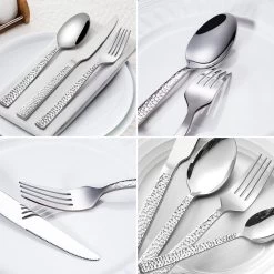 Deleca 6 Persoons Bestekset Deluxe (30-delig) - Vorken, Lepels En Messen - Vaatwasserbestendig - Gehamerd - Zilver / RVS 16 Deleca 6 Persoons Bestekset Deluxe (30-delig) - Vorken, Lepels En Messen - Vaatwasserbestendig - Gehamerd - Zilver / RVS -Keukenbenodigdheden Winkel 1200x1200 884