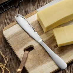 Merkloos Zilverkleurige 3-delige Botermessen Set - Roestvrijstaal - Messenset Voor De Boter - 3 X 20,8 X 1,6 Cm -Keukenbenodigdheden Winkel 1200x1200 911