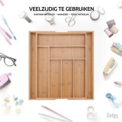 Gadgy Uitschuifbare Bestekbak - Uitschuifbare Bestekcassette Hout - Besteklade - Ladeverdeler - 6/8 Vakken - Bamboe 17 Gadgy Uitschuifbare Bestekbak - Uitschuifbare Bestekcassette Hout - Besteklade - Ladeverdeler - 6/8 Vakken - Bamboe -Keukenbenodigdheden Winkel 1200x1200 955