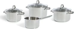 BK Essentials Pannenset - 4-delig - RVS – Geschikt Voor Alle Warmtebronnen