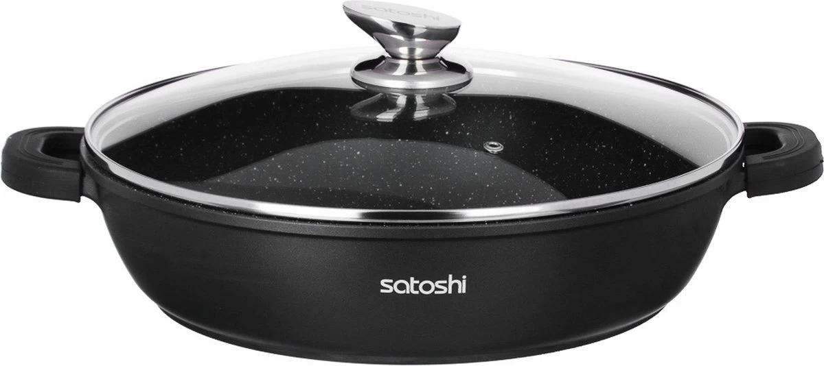 Satoshi Lyon Hapjespan Ø40 CM Marble Coating 4 Satoshi Lyon Hapjespan Ø40 CM Marble Coating - Afbeelding 2