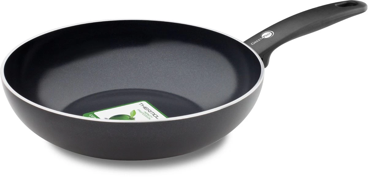 GreenPan Cambridge Wokpan 28cm - Zwart - Inductie - PFAS-vrij 13 GreenPan Cambridge Wokpan 28cm - Zwart - Inductie - PFAS-vrij - Afbeelding 11