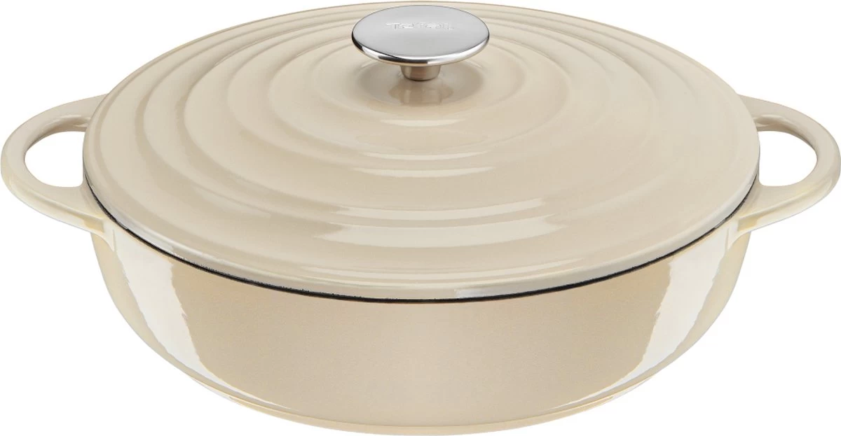 Tefal LOV Lage Braadpan - 3.8L - Ø28 Cm - Beige 3 Tefal LOV Lage Braadpan - 3.8L - Ø28 Cm - Beige