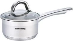 Klausberg 7131 - Steelpan Met Deksel - Sauspan - 12 Cm - 0.5 Liter