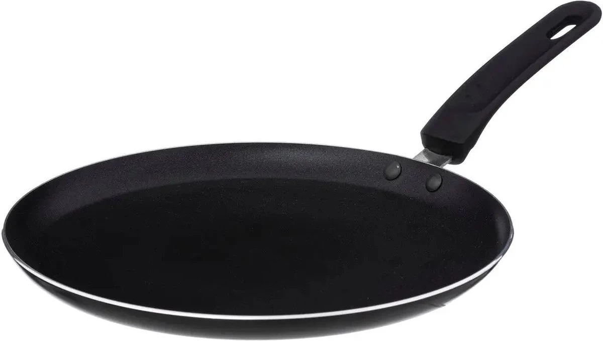 Zwarte Crêpe Pan 26 Centimeter Aluminium Inductiepan - Zwarte Pannenkoekenpan - Pan Met Steel 3 Zwarte Crêpe Pan 26 Centimeter Aluminium Inductiepan - Zwarte Pannenkoekenpan - Pan Met Steel