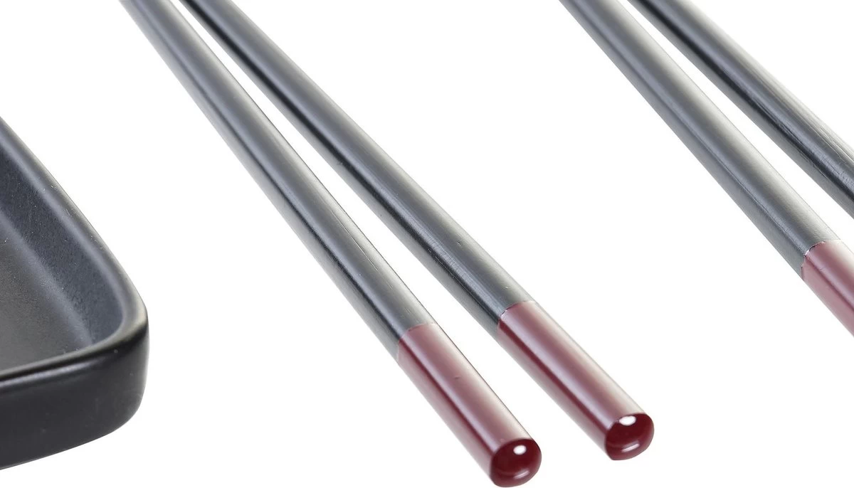 7-delige Sushi Serveer Set Aardewerk Voor 2 Personen Zwart - Sushi Servies 5 7-delige Sushi Serveer Set Aardewerk Voor 2 Personen Zwart - Sushi Servies - Afbeelding 3