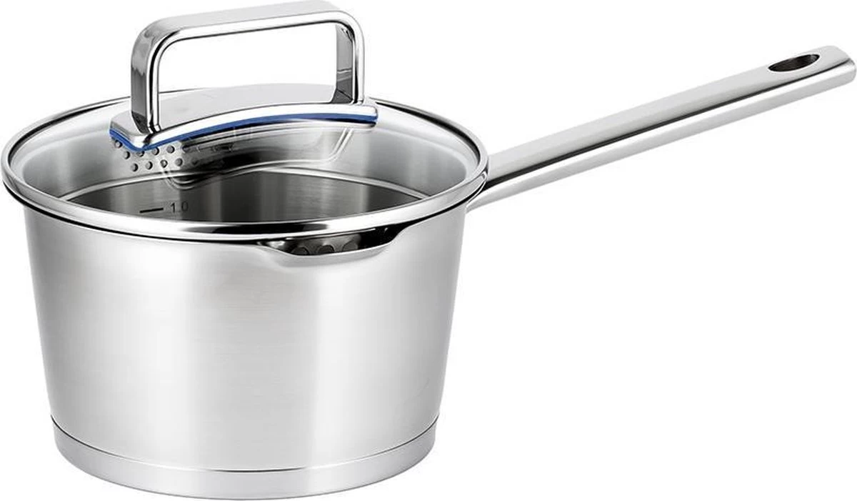 Sola Pannenset Diamond - 4 Delig - Ø 16,16,18,20 Cm - Zilver - RVS - Sandwichbodem 8 Sola Pannenset Diamond - 4 Delig - Ø 16,16,18,20 Cm - Zilver - RVS - Sandwichbodem - Afbeelding 6