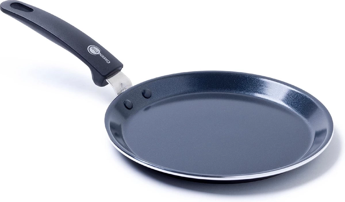 GreenPan Essentials Pannenkoekenpan 24cm - Zwart - Inductie - PFAS-vrij 3 GreenPan Essentials Pannenkoekenpan 24cm - Zwart - Inductie - PFAS-vrij