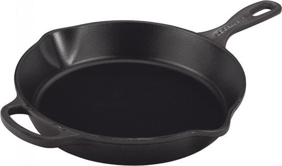 Le Creuset Hoge Ronde Skillet Mat Zwart 26cm 3 Le Creuset Hoge Ronde Skillet Mat Zwart 26cm