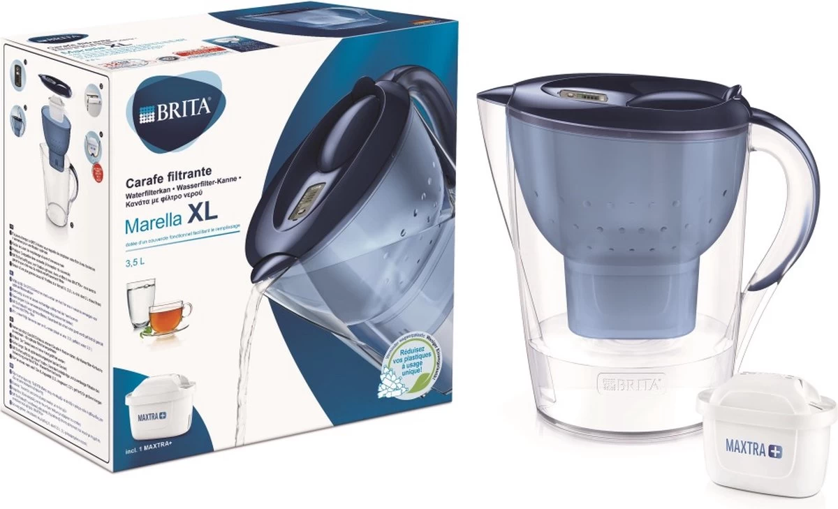 BRITA - Waterfilterkan Marella XL - Blauw - 3,5L 18 BRITA - Waterfilterkan Marella XL - Blauw - 3,5L - Afbeelding 16