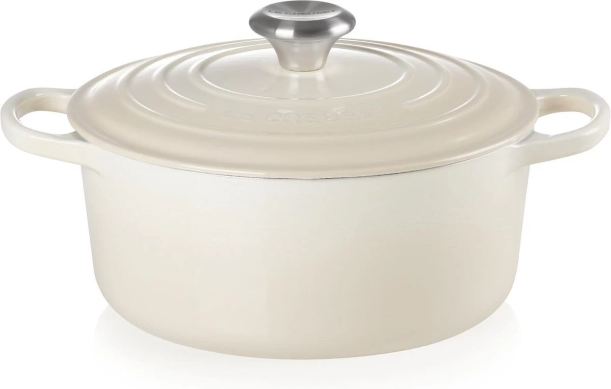 Le Creuset Braadpan Signature Meringue - ø 24 Cm / 4.2 Liter 4 Le Creuset Braadpan Signature Meringue - ø 24 Cm / 4.2 Liter - Afbeelding 2