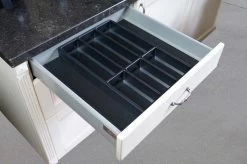 Culinorm Bestekbak - Besteklade - Incl. Antislipmat Met 1 Carbon Black Cassette - 53 Cm Breed X 47 Cm Diep