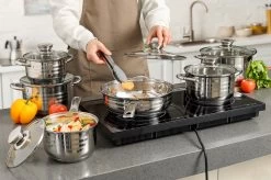 Swiss Pro + Pannenset - 12 Delig - RVS - Roestvrijstalen Kookgerei 18/10 10 Swiss Pro + Pannenset - 12 Delig - RVS - Roestvrijstalen Kookgerei 18/10 -Keukenbenodigdheden Winkel 1200x799 3