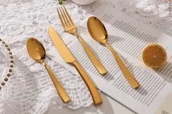 Bestekset - Bestek Goud -24 Delig-Zwitsers Kwaliteit-Complete Set-100% Roestvrijstaal-Gold 24k-Goud 24K 25 Bestekset - Bestek Goud -24 Delig-Zwitsers Kwaliteit-Complete Set-100% Roestvrijstaal-Gold 24k-Goud 24K -Keukenbenodigdheden Winkel 1200x799 72