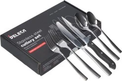 Deleca 8 Persoons Bestekset (48-delig) - Lepels, Messen, Vorken & Steakmessen - Vaatwasserbestendig - Zilver / RVS 20 Deleca 8 Persoons Bestekset (48-delig) - Lepels, Messen, Vorken & Steakmessen - Vaatwasserbestendig - Zilver / RVS -Keukenbenodigdheden Winkel 1200x799 86