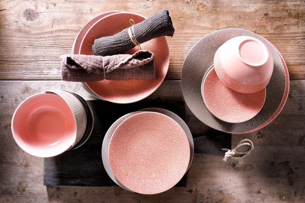 Palmer Bordenset Cubical Stoneware 6-persoons 18-delig Grijs 6 Palmer Bordenset Cubical Stoneware 6-persoons 18-delig Grijs - Afbeelding 4