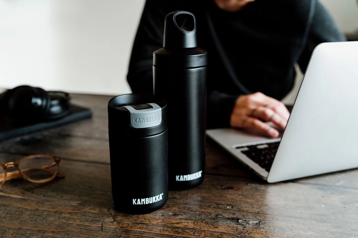 Kambukka Olympus Thermosbeker 300 Ml - Makkelijk Reinigen - Lekvrije Koffiebeker - RVS - Jet Black 11 Kambukka Olympus Thermosbeker 300 Ml - Makkelijk Reinigen - Lekvrije Koffiebeker - RVS - Jet Black - Image 9