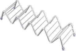 Krumble Taco Houder - Taco En Tortilla Houder Voor 4 Stuks - Serveerschalen - Koken & Tafelen - Kookgerei - Snack- & Tappasschalen - Metaal - Zilver -Keukenbenodigdheden Winkel 1200x811 4