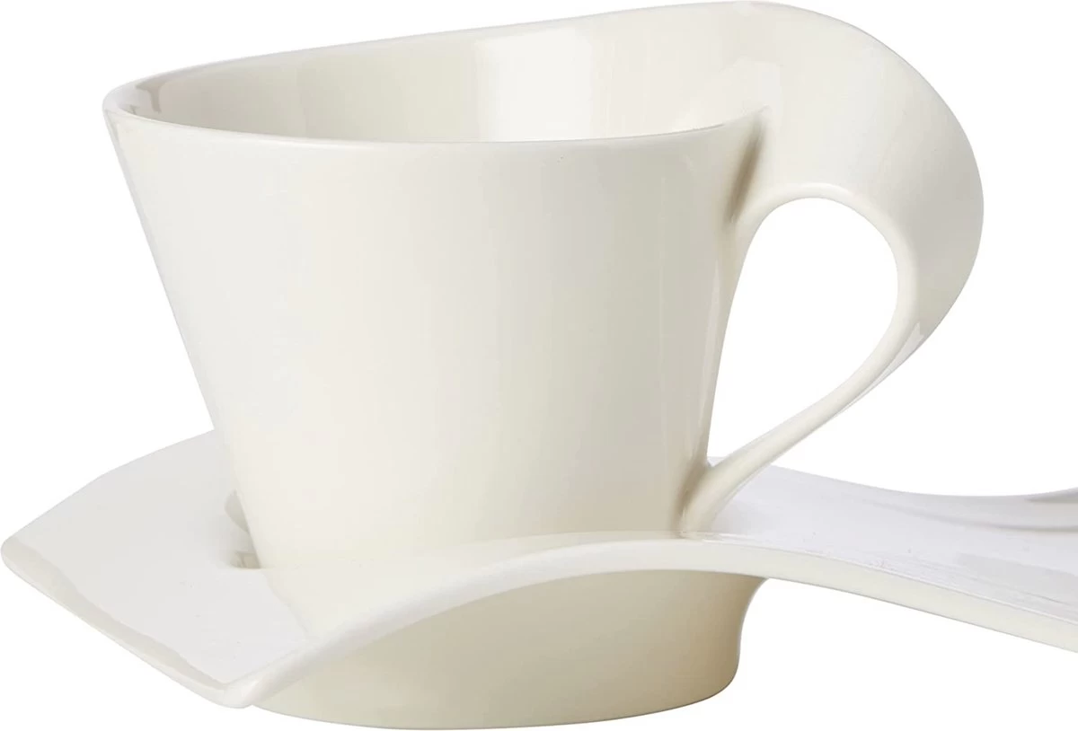 Villeroy & Boch New Wave Cappuccinoset - 8 Delig - Wit 7 Villeroy & Boch New Wave Cappuccinoset - 8 Delig - Wit - Afbeelding 5