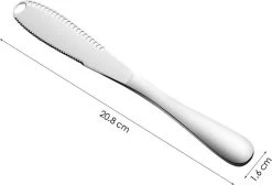 Merkloos Zilverkleurige 3-delige Botermessen Set - Roestvrijstaal - Messenset Voor De Boter - 3 X 20,8 X 1,6 Cm -Keukenbenodigdheden Winkel 1200x815 3