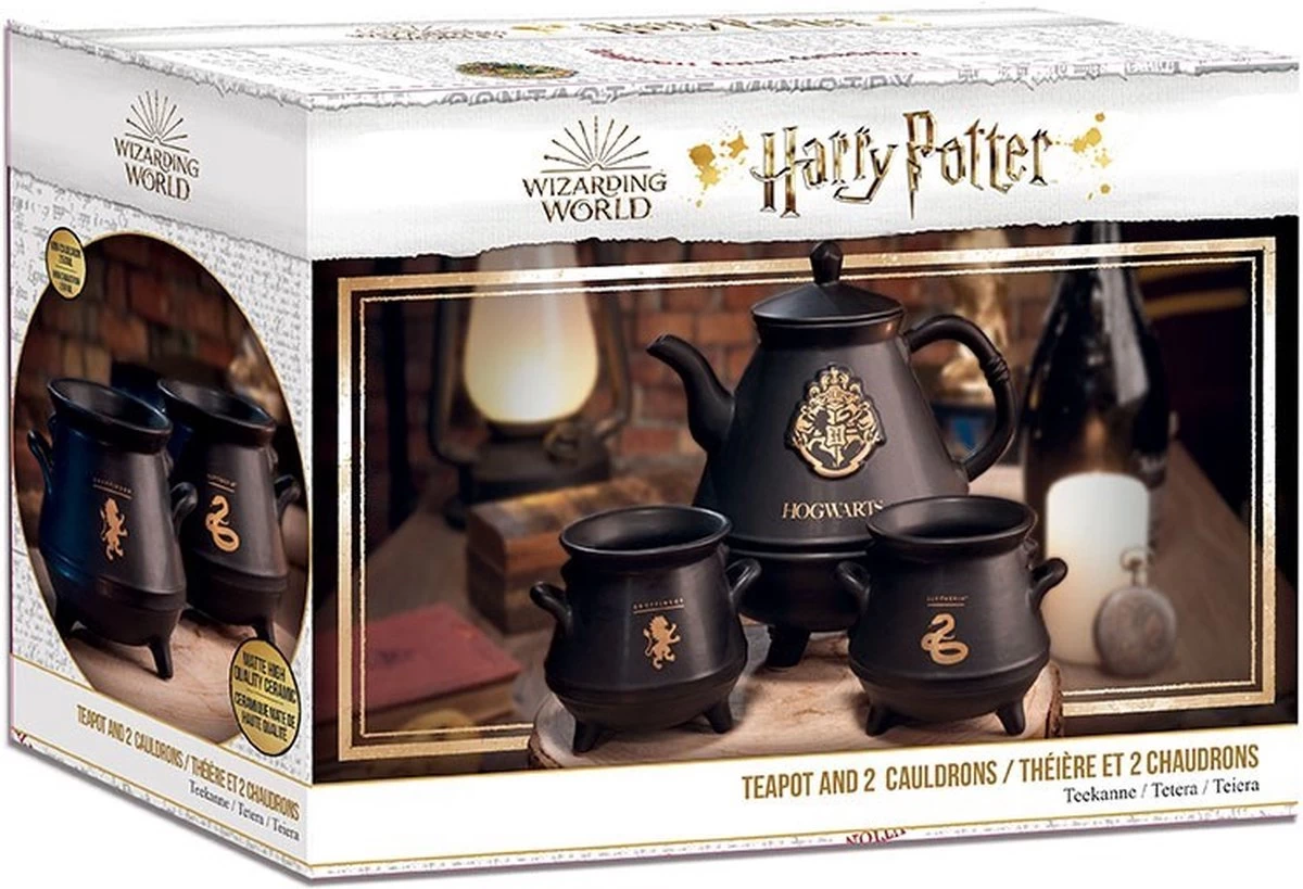 Harry Potter "Hogwarts" Theepot Set Met 2 Ketels 4 Harry Potter "Hogwarts" Theepot Set Met 2 Ketels - Afbeelding 2