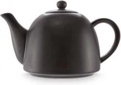 Vtwonen Theepot - Mat Zwart - Porselein - 1.8 Liter