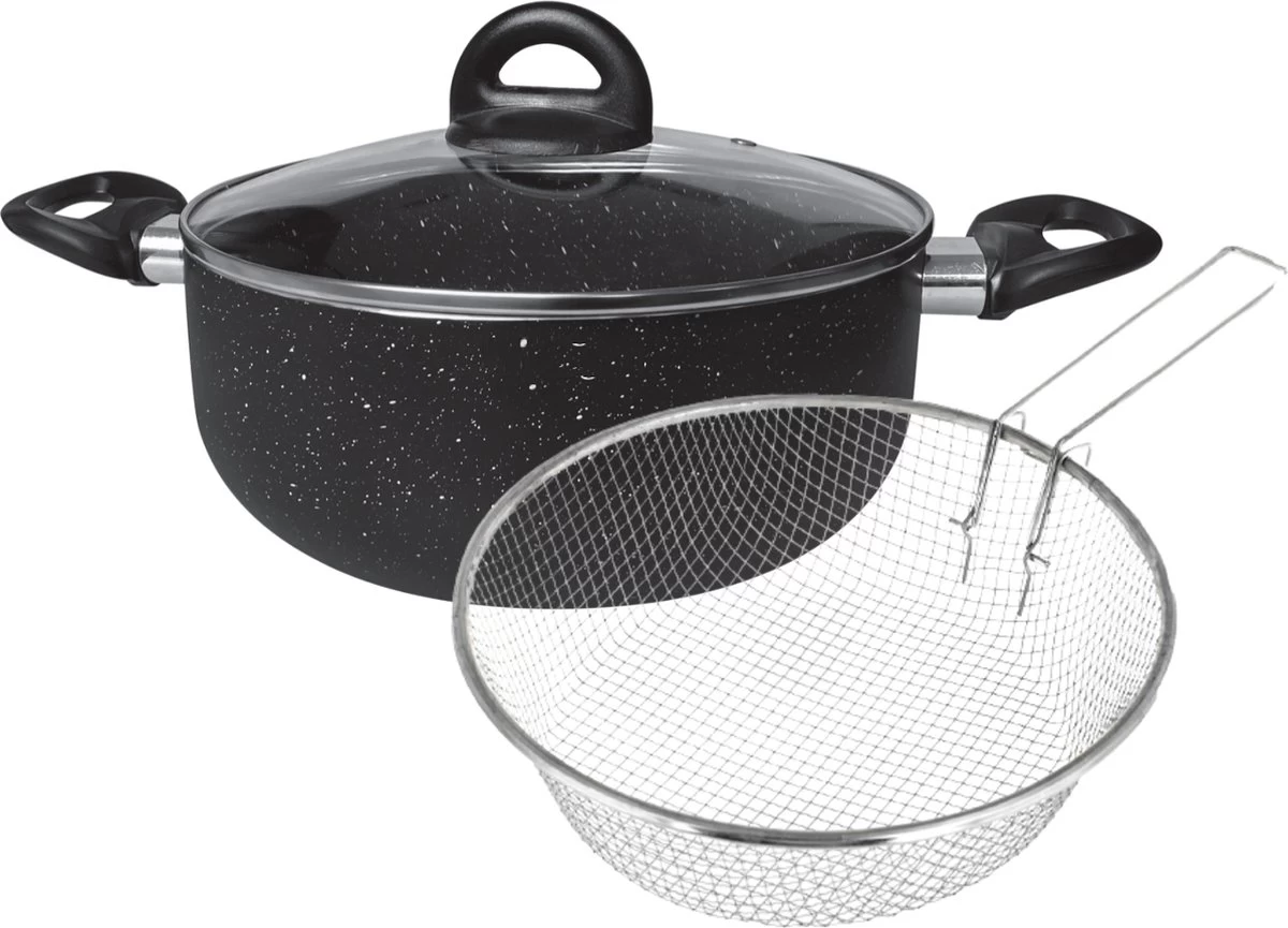 Platinum Frituurpan/ Friteuse - RVS - 24 Cm - 6.6L 4 Platinum Frituurpan/ Friteuse - RVS - 24 Cm - 6.6L - Afbeelding 2