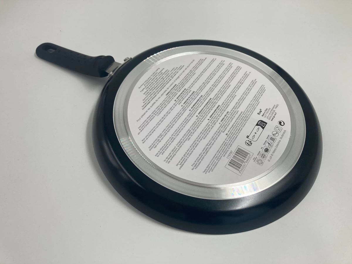 Zwarte Crêpe Pan 26 Centimeter Aluminium Inductiepan - Zwarte Pannenkoekenpan - Pan Met Steel 6 Zwarte Crêpe Pan 26 Centimeter Aluminium Inductiepan - Zwarte Pannenkoekenpan - Pan Met Steel - Afbeelding 4