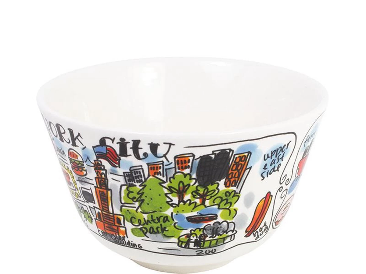 Blond Amsterdam City New York Kom - Ø 14 Cm 4 Blond Amsterdam City New York Kom - Ø 14 Cm - Image 2