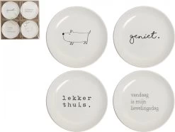 Gusta - Gebaksbordjes - ø 15 Cm - Set 4 Stuks - Porselein - Wit 11 Gusta - Gebaksbordjes - ø 15 Cm - Set 4 Stuks - Porselein - Wit -Keukenbenodigdheden Winkel 1200x906 15