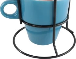 Orange85 Koffiekopjes - Met Houder - Set Van 6 - Gekleurd - 300 Ml - Keramiek -Keukenbenodigdheden Winkel 1200x936