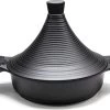 Tajine Agadir Inductie Arabisch Design Non-stick Shining Black -Keukenbenodigdheden Winkel 1200x943 1