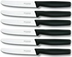 Victorinox Tafelmessen - 6-Delig - Zwart - Recht Heft 10 Victorinox Tafelmessen - 6-Delig - Zwart - Recht Heft -Keukenbenodigdheden Winkel 1200x953 3