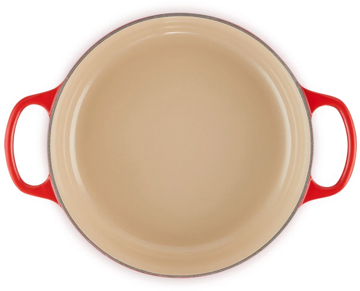 Le Creuset - Gietijzeren - Lage Braadpan - 24cm - Kersenrood 7 Le Creuset - Gietijzeren - Lage Braadpan - 24cm - Kersenrood - Afbeelding 5