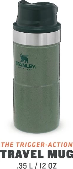 Stanley Trigger-Action Travel Mug 0.35L - Thermosfles - Hammertone Green -Keukenbenodigdheden Winkel 521x1200