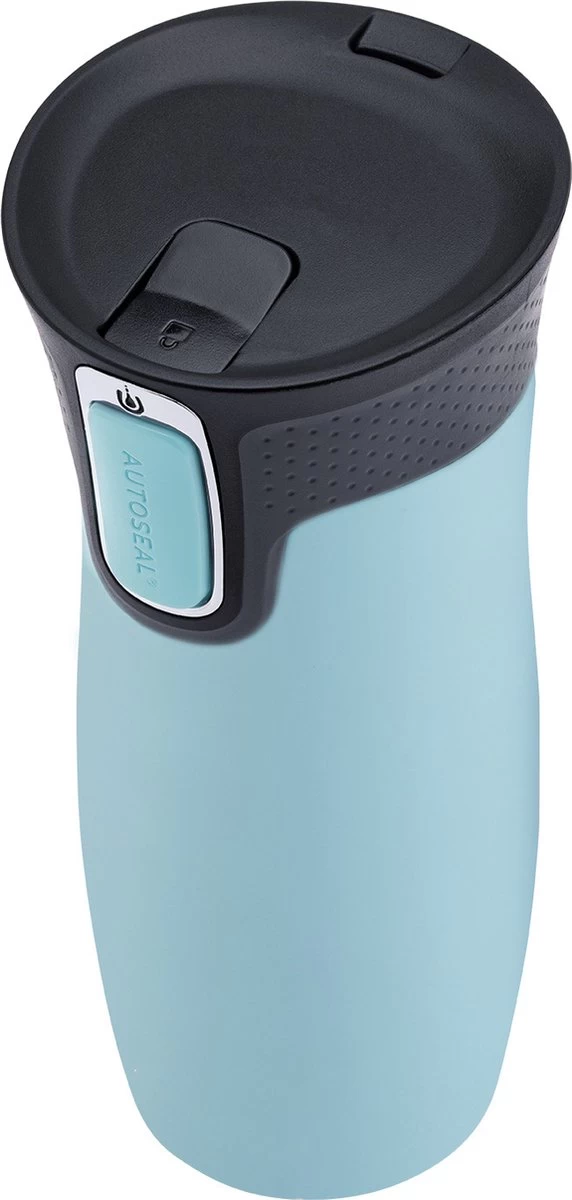 Contigo Thermosfles - Lichtblauw - Zwart 6 Contigo Thermosfles - Lichtblauw - Zwart - Afbeelding 4