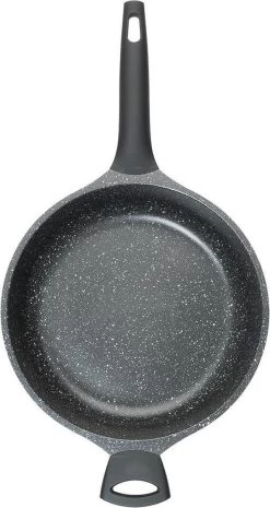 Sola Hapjespan Fair Cooking - Ø 28 Cm - Zwart/wit - Aluminium - Antiaanbaklaag -Keukenbenodigdheden Winkel 638x1200
