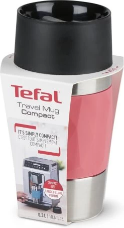Tefal Compact Travel Mug Compact Thermosfles - 0,3 L - Koraal 25 Tefal Compact Travel Mug Compact Thermosfles - 0,3 L - Koraal -Keukenbenodigdheden Winkel 653x1200