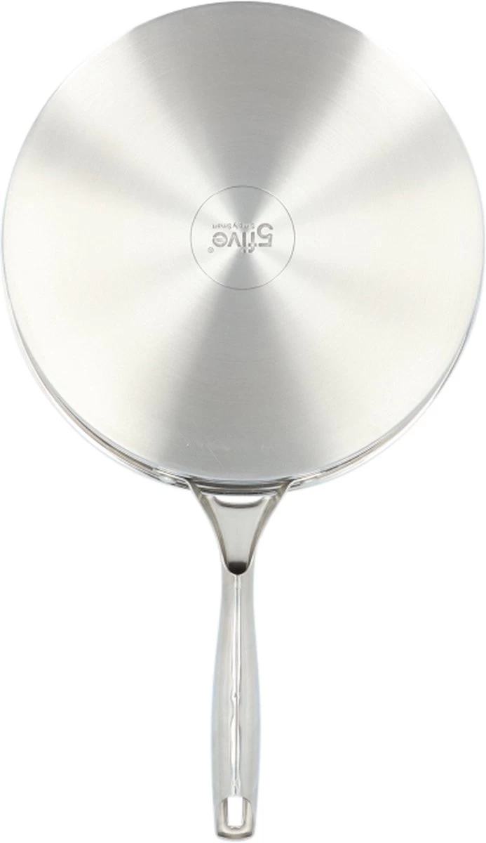 4goodz Dubbelwandige RVS Hapjespan Met Deksel 28 Cm - Zilver 8 4goodz Dubbelwandige RVS Hapjespan Met Deksel 28 Cm - Zilver - Afbeelding 6